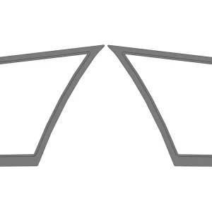 Preisknaller Türscheibe, grün, unten links/rechts, Siebdruck für Fiat, Ford New Holland L 60, L 65, L 75, L 85, L 95