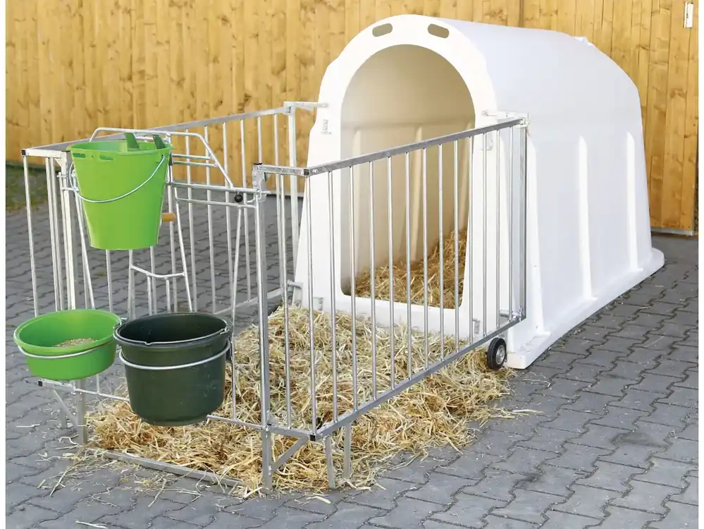 KERBL Kälberiglu "CalfHouse PE UV+" für 1 Kalb, mit Umzäunung Aktuell