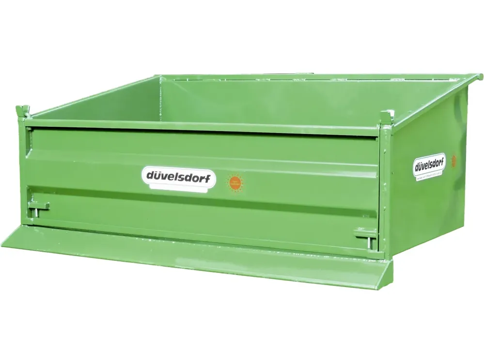 Markenprodukt Düvelsdorf Heckcontainer "Standard", mechanisch, mit Schürfleiste
