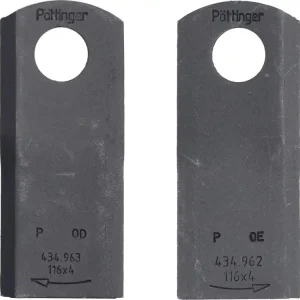 Pöttinger Kreiselmäherklinge "Durastar" 116 x 48 x 4 mm links/rechts, gedreht, für Mähwerrk Novacat Jetzt Bestellen