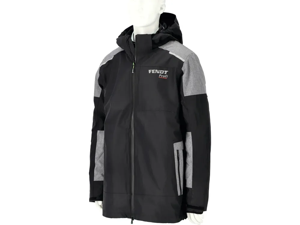 Highlight Fendt Outdoorjacke Herren "Profi 2-in-1" schwarz; blassgrau