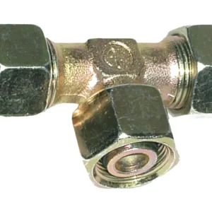 T-Verschraubung "ET-DKO-L", leicht, Innengewinde metrisch, einstellbar, Dichtkegel mit O-Ring und Überwurfmutter Markenprodukt