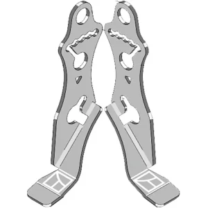 Neu Im Sortiment Industriehof® Tiefenführung links/rechts, 250 x 47 x 4 mm, für Säscheiben Drillmaschine Gaspardo