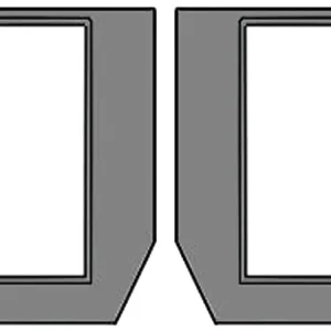 Neu Frontscheibe grün, unten links/rechts, Siebdruck, für Traktor Case IH JX, New Holland TDD