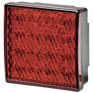 Hella® LED-Nebelschlussleuchte quadratisch, rot, 80 x 80 x 33,7 mm, E4 4143 Expressversand