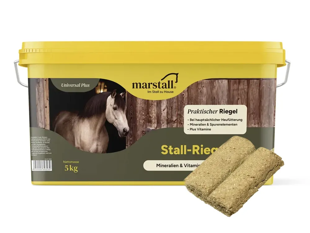 Markenware marstall® Stall-Riegel Mineralfutter als Riegel für Pferde