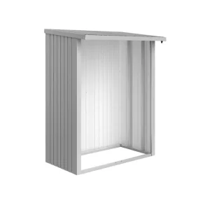 Letzte Chance Biohort Rückwand für Brennholz Unterstand Woodstock dunkelgrau; metallic
