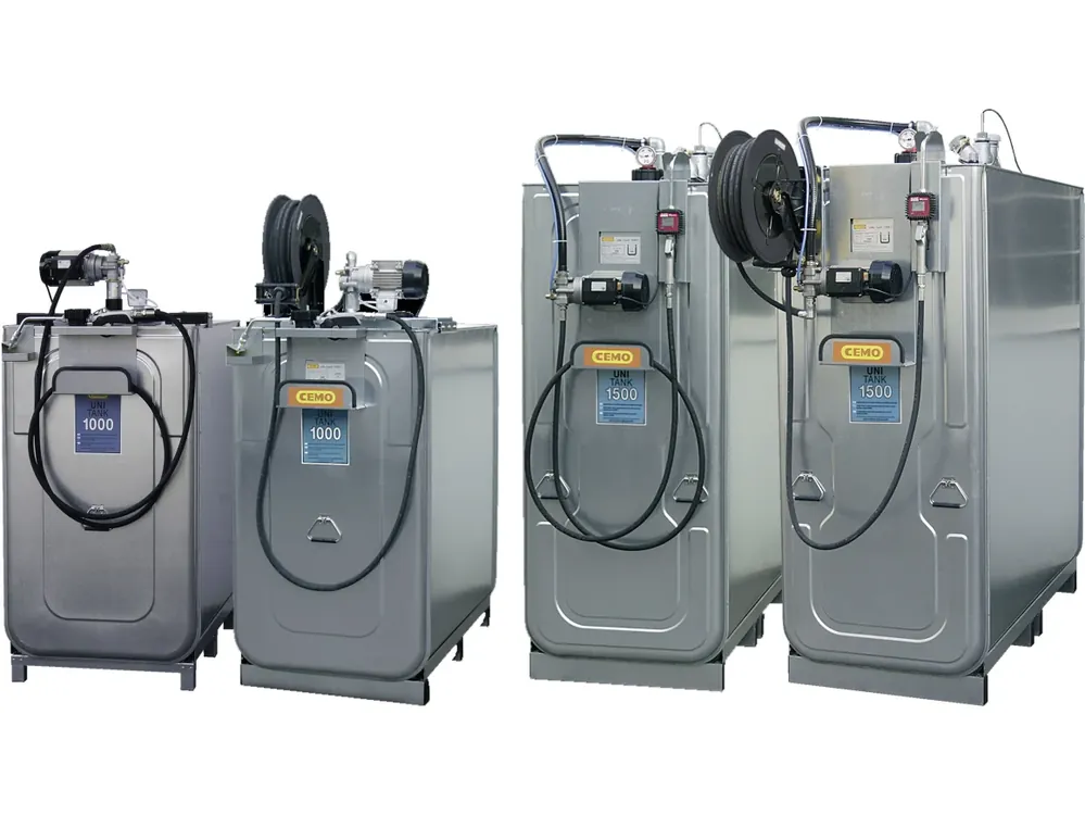 Abverkauf Cemo Tankanlage "Uni" für Frischöl, stationär, 230 V-Elektropumpe
