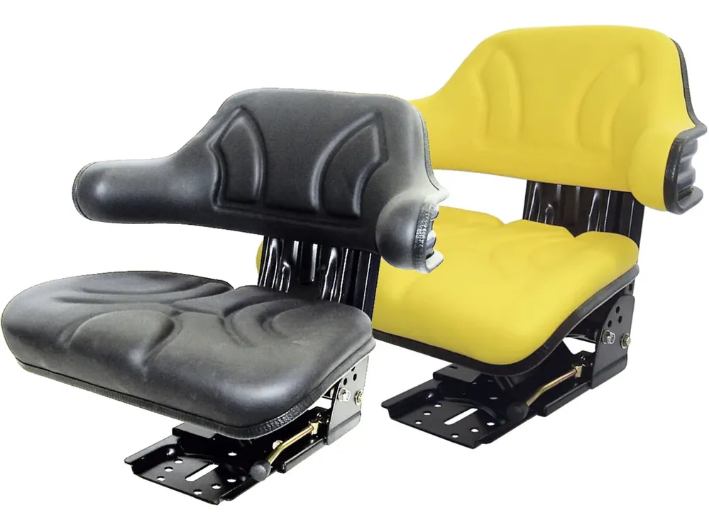 Garantierte Lieferung Traktorsitz "VS 200/300", mechanisch gefedert, PVC-Kunstleder, schwarz/gelb