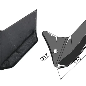 Industriehof® Scharflügel links/rechts 170 mm, hartmetallbeschichtet, für Grubber Pöttinger Synkro 97xx Top-Preis