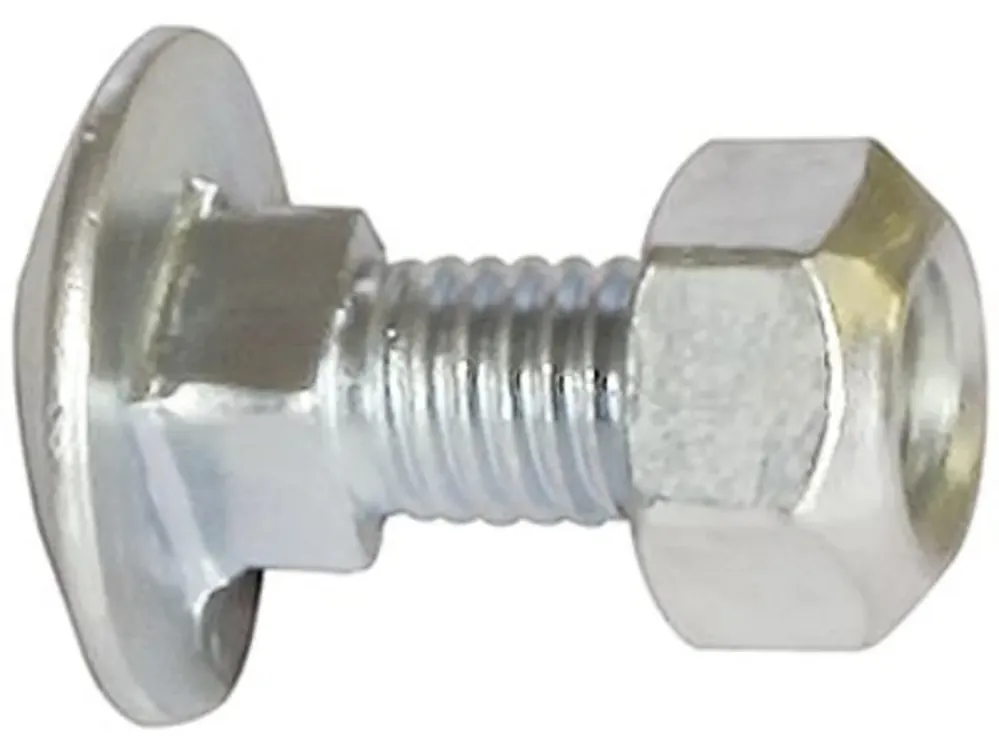 Highlight Industriehof® Flachrundschraube 8.8, mit selbstsichernder Mutter