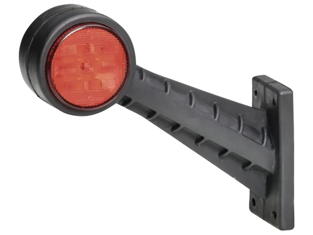 Hella® LED-Positionsleuchte gewinkelt, seitlich links/rechts, 142,5 x 160 x 45 mm, 10 – 30 V DC, E9 6754 Markenware