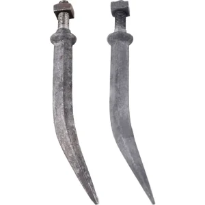 Letzte Chance Industriehof® Eggenzinken 200 mm, M 16 AG, Vierkant, gebogen, Borstahl