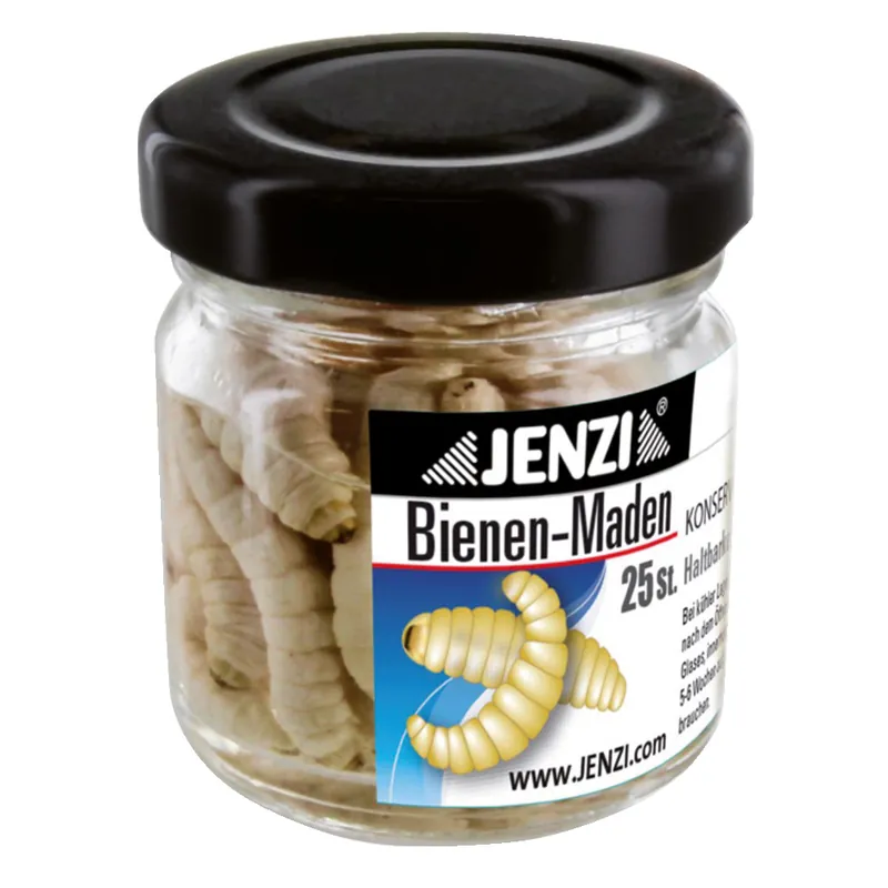 Ausverkauf Jenzi Bienenmaden konserviert 25 Stk. gelb