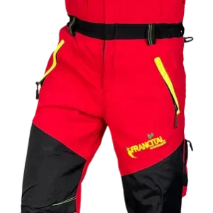 Bestseller Francital Schnittschutzhose GOLD rot Latzhose L