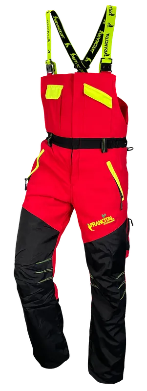 Bestseller Francital Schnittschutzhose GOLD rot Latzhose L