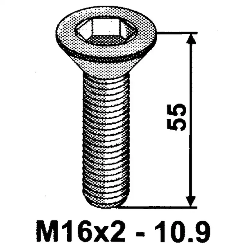 Senkschraube mit Innensechskant M16x2 Sichere Zahlung