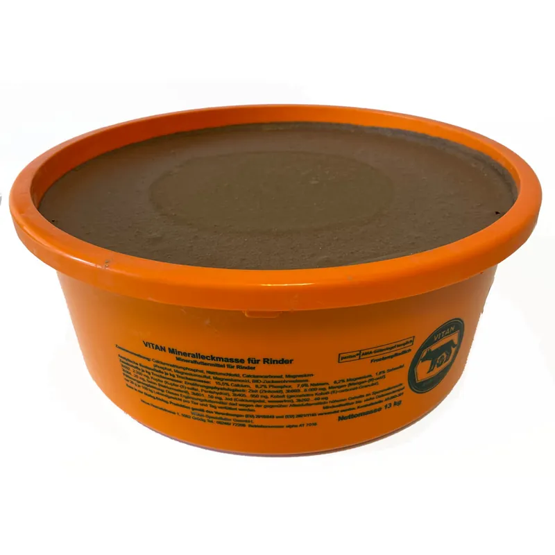 Neu Vitan-Mineralleckmasse, 13 kg Schüssel