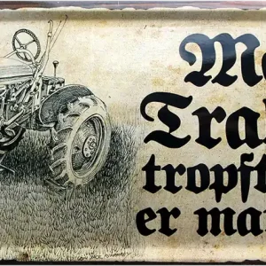 Bestseller Blechschild 'Mein Traktor..' Nostalgie 28x12cm