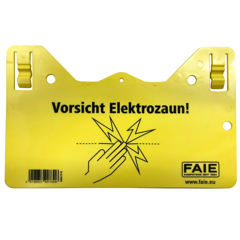 Warnschild FAIE Elektrozaun Echt