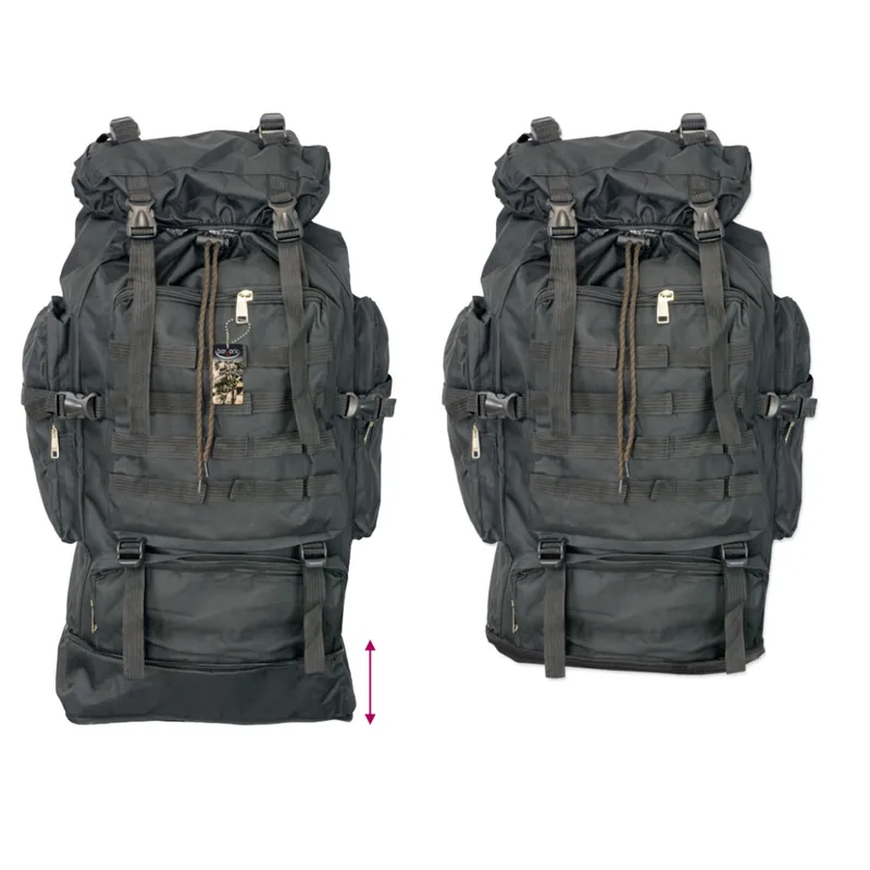 Sonderaktion Rucksack schwarz 60l
