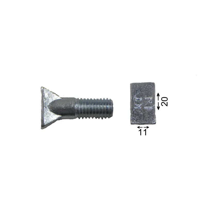 ESM Fingerschraube/Schuhschraube M10x35 Vierkantkopf 20x11mm, ohne Mutter Sonderangebot