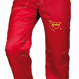 Sonderangebot Francital Schnittschutzhose SILBER rot Bundhose L
