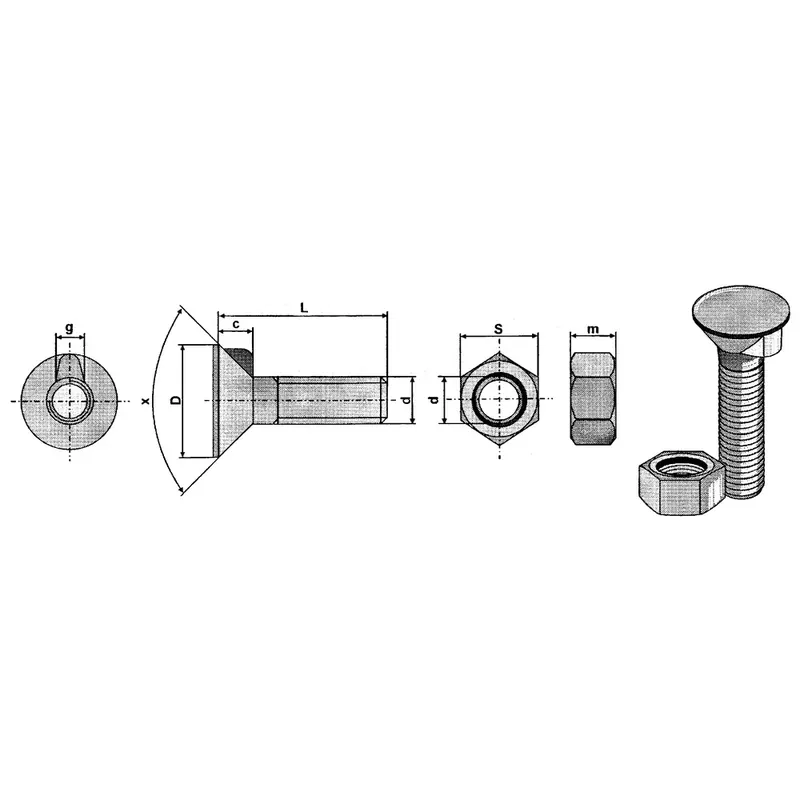 Neue Kollektion Anlageschraube M16x80 mit 1 Nase DIN 604