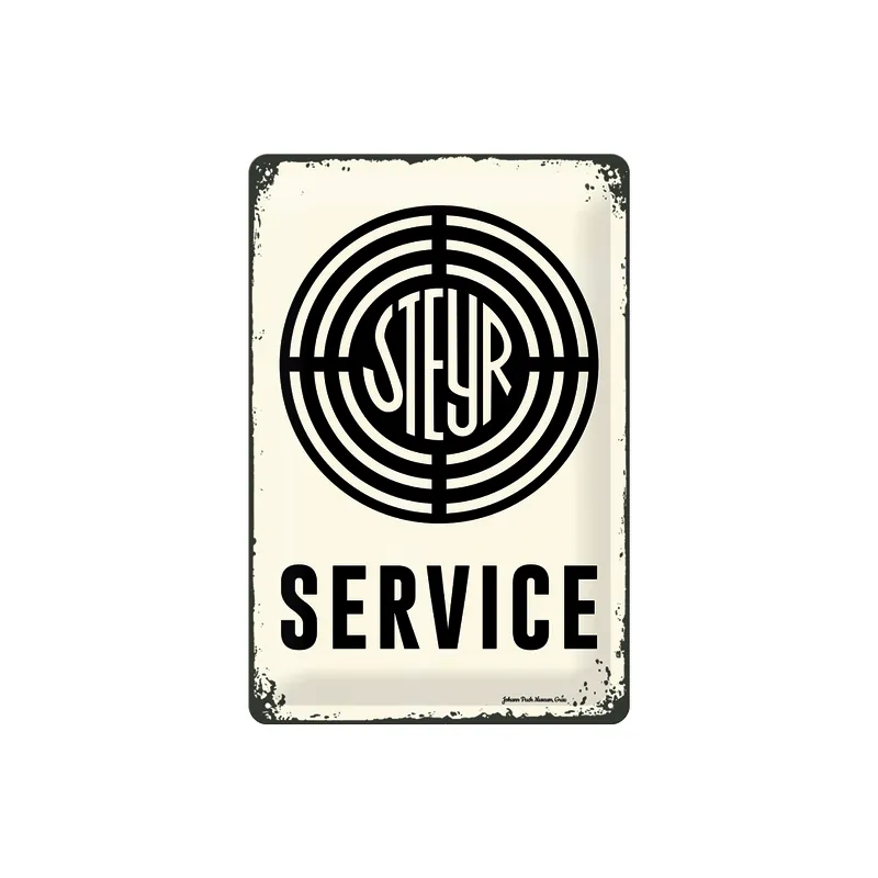 Neu Im Sortiment Blechschild 'Steyr Service'