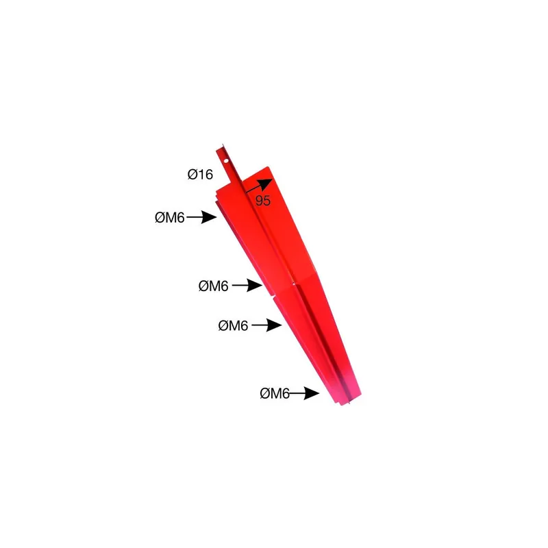 Zertifiziert Kotflügel vorne links, Breite 95mm, Passend zu Steyr 8045-8095