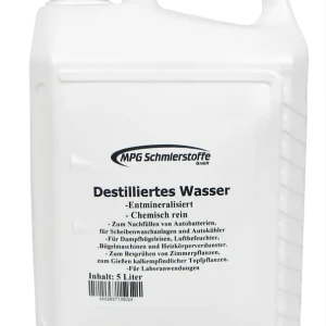 Destilliertes Wasser 5 L Begrenztes Angebot