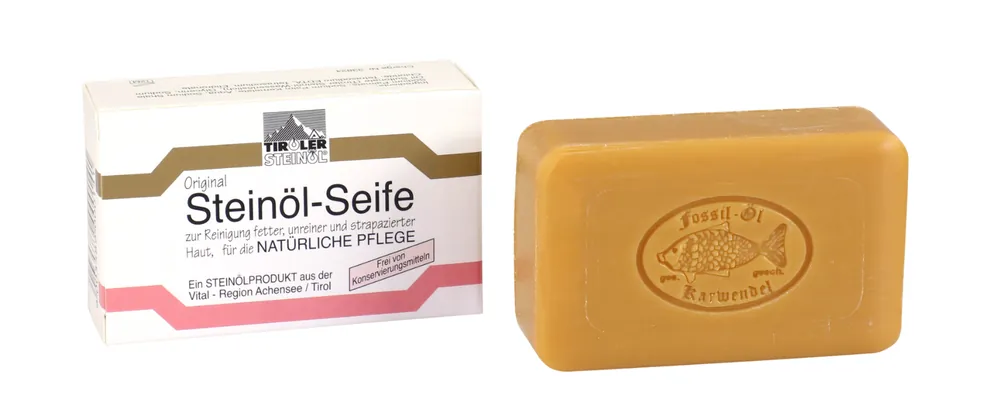 Neu Seife Tiroler Steinöl 100g