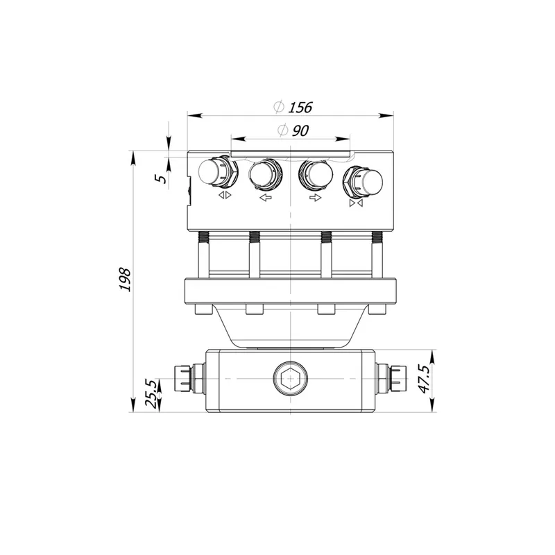 Neu Formiko Rotator FHR 3 FF 2-Flansch