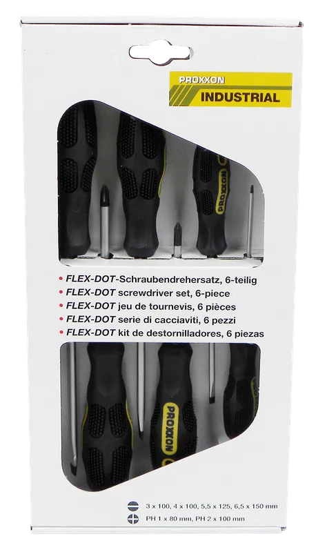 Proxxon Schraubendrehersatz 6-tlg. Schlitz und Pozidrive Schneller Versand