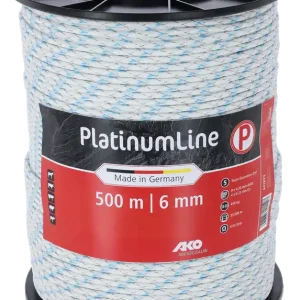 Preiswert AKO Weidezaunseil Platinum weiß/blau 6 mm / 500 m