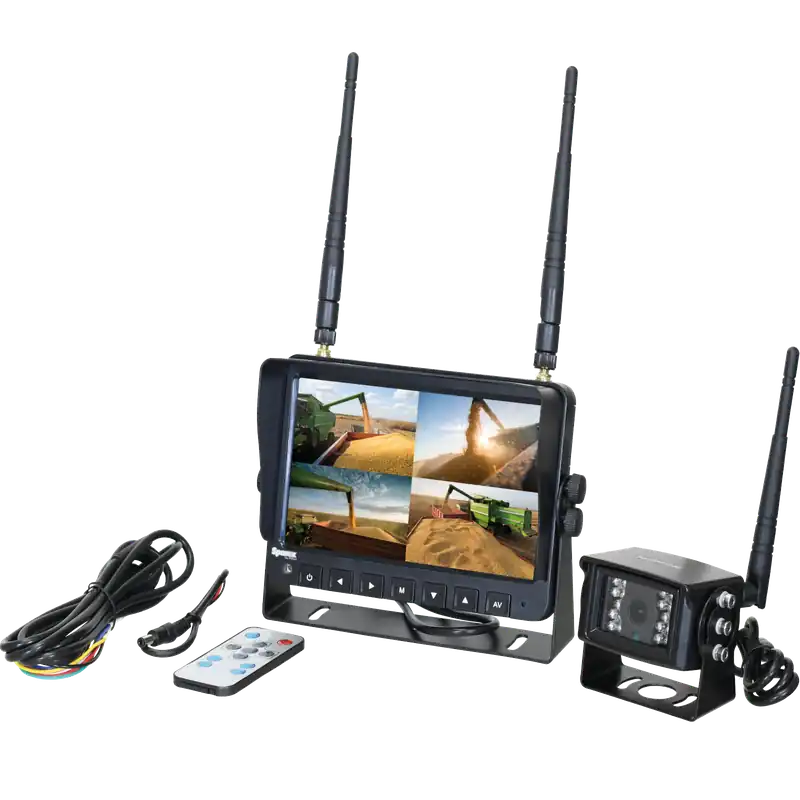 Kamerasystem Funk 4QUAD split 7 Zoll Monitor HD Knallerangebot