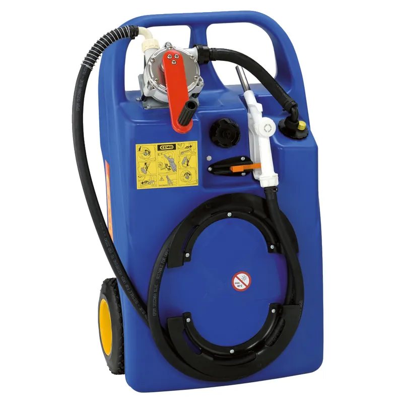 Zertifiziert Cemo Trolley AdBlue 60 l Kurbelpumpe