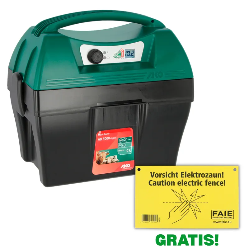 AKO Weidezaungerät Mobil Power AD 5000 digital - 12 V Rabatt