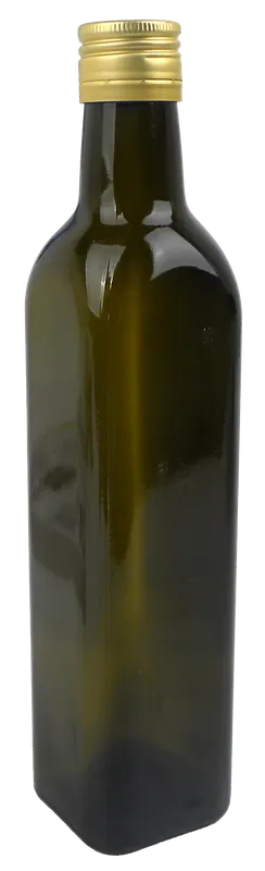Glasflasche grün eckig 250 Sonderangebot