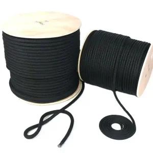 Top-Seller Polypropylen Seil PP Seile Tauwerk Tau Festmacher Flechtleine Schwarz 6-14 mm