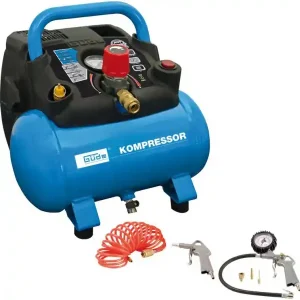 Markenprodukt GÜDE Druckluft Kompressor Airpower 190/08/6 6 Liter ölfrei 7 teilig