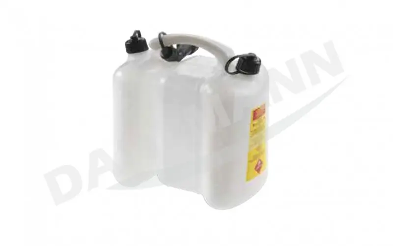 Direktkauf Profi Doppelkanister Kombikanister 6 + 3 Liter mit Ausgießer transparent