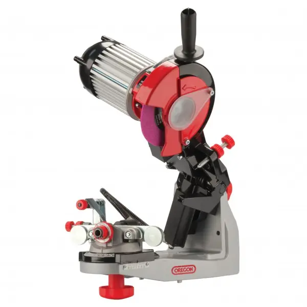 Neu OREGON Profi Kettenschärfgerät Hydraulische Spannvorrichtung 3 Schleifscheiben