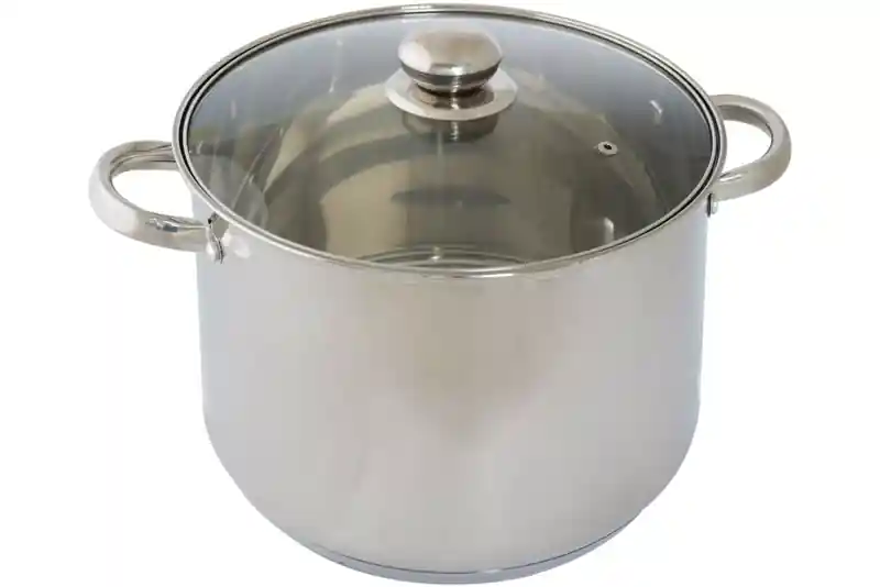 Solange Der Vorrat Reicht DESKI 613-401543 Edelstahl Kochtopf mit Glasdeckel 10 Liter Ø 26 cm