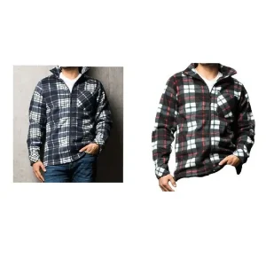 Polar Fleece Herren Jacke Lumber Holzfällerjacke Outdoor Fleecejacke M-XXL Preis Gesenkt