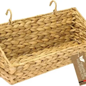 Super-Preis HMF Hängekorb 40 x 15 cm aus Wasserhyazinthe Flechtkorb