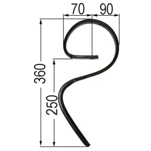 Gare-Eggenzinken 25 x 8 hinten Nur Heute