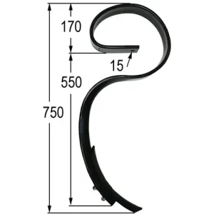 Bestseller Großfederzinke 70x12 kpl. mit Schare