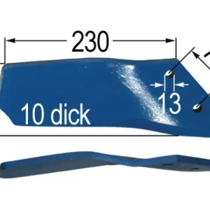 Zertifiziert Flügelschare li. gekröpft FL 35D 3374419