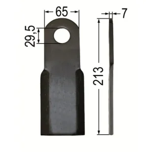 Beliebt Schlegelmesser gerade L = 205, Ø = 29 mm